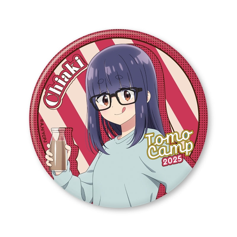 (Goods - Badge) Laid-Back Camp SEASON3 Tomo Camp 2025 Chiaki Button Badge (75mm)
