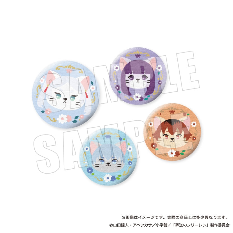 (Goods - Badge) Frieren: Beyond Journey's End Petit Animals Embroidered Button Badge 01. Frieren
