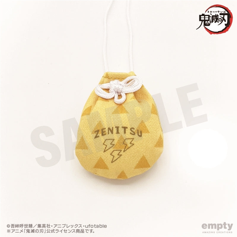(Goods - Strap) Demon Slayer: Kimetsu no Yaiba Omamori Wind Netsuke 03. Zenitsu Agatsuma