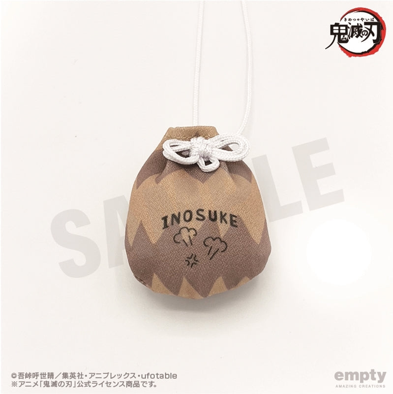 (Goods - Strap) Demon Slayer: Kimetsu no Yaiba Omamori Wind Netsuke 04. Inosuke Hashibira