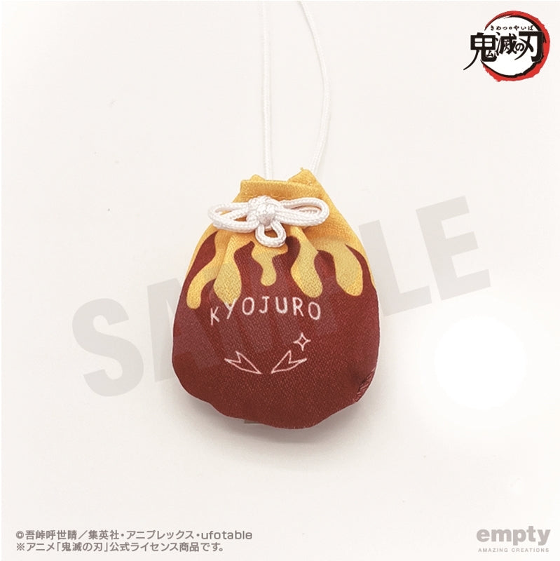 (Goods - Strap) Demon Slayer: Kimetsu no Yaiba Omamori Wind Netsuke 09. Kyojuro Rengoku