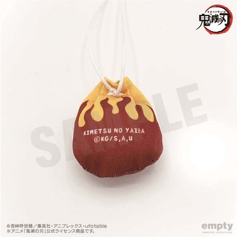 (Goods - Strap) Demon Slayer: Kimetsu no Yaiba Omamori Wind Netsuke 09. Kyojuro Rengoku