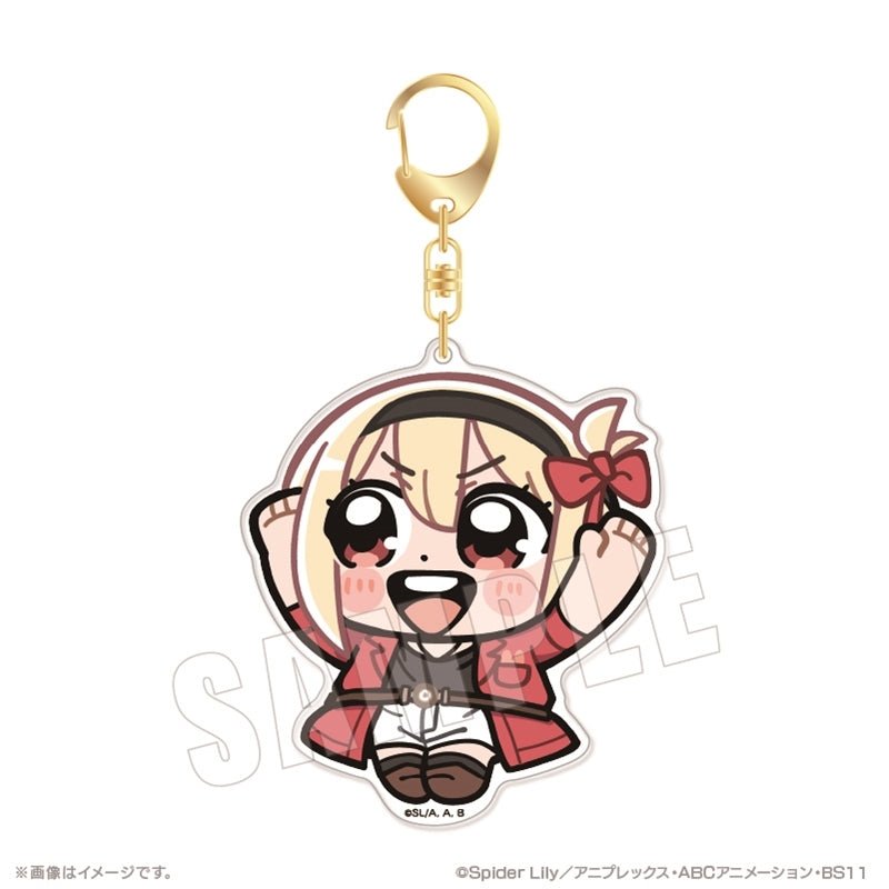 (Goods - Keychain) Lycoris Recoil Bkub Big Acrylic Keychain 05. Chisato Nishikigi ( Summer Uniform ver.)