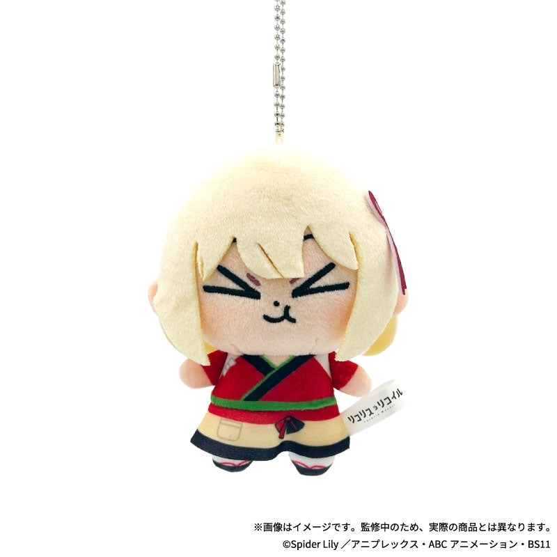 (Goods - Mascot) Lycoris Recoil Bkub Plush Mascot 03. Chisato Nishikigi Cafe LycoReco Ver.