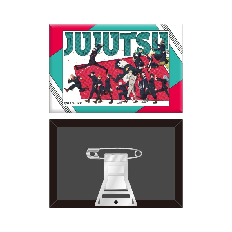 (Goods - Badge) Anime "Jujutsu Kaisen" 5th Anniversary Visual Vol. 1 Square Button Badge w/Stand