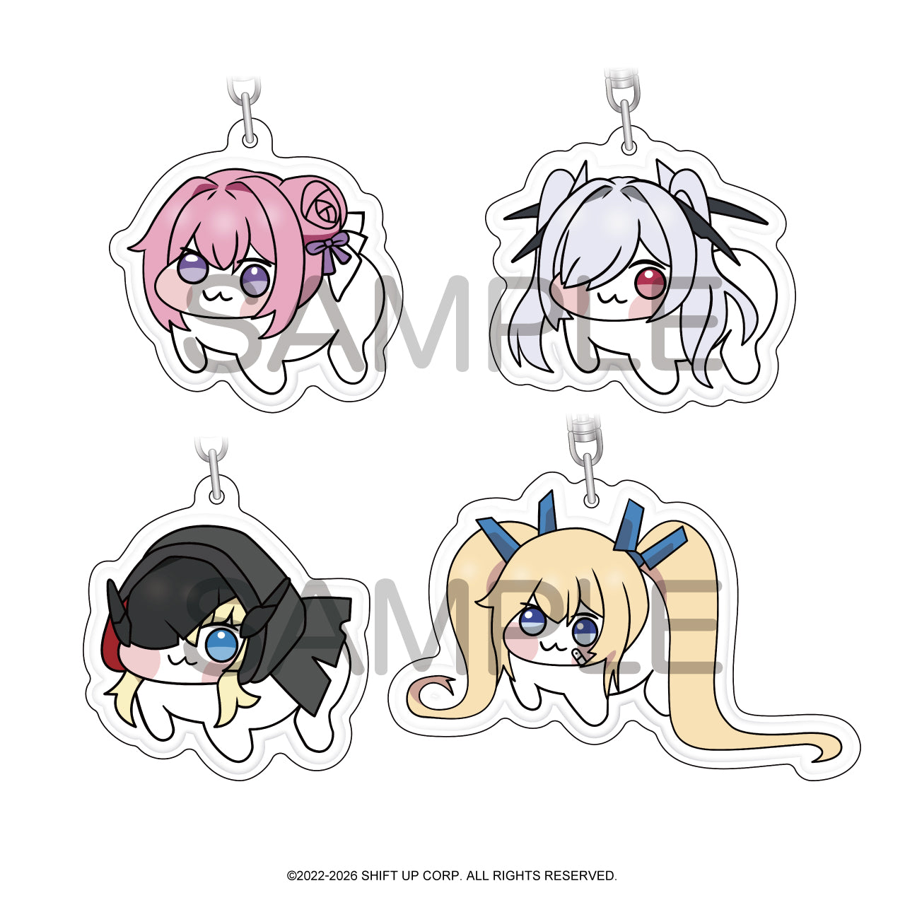 (1BOX=8)(Goods - Keychain) GODDESS OF VICTORY: NIKKE DORO Pukkuri Acrylic Keychain