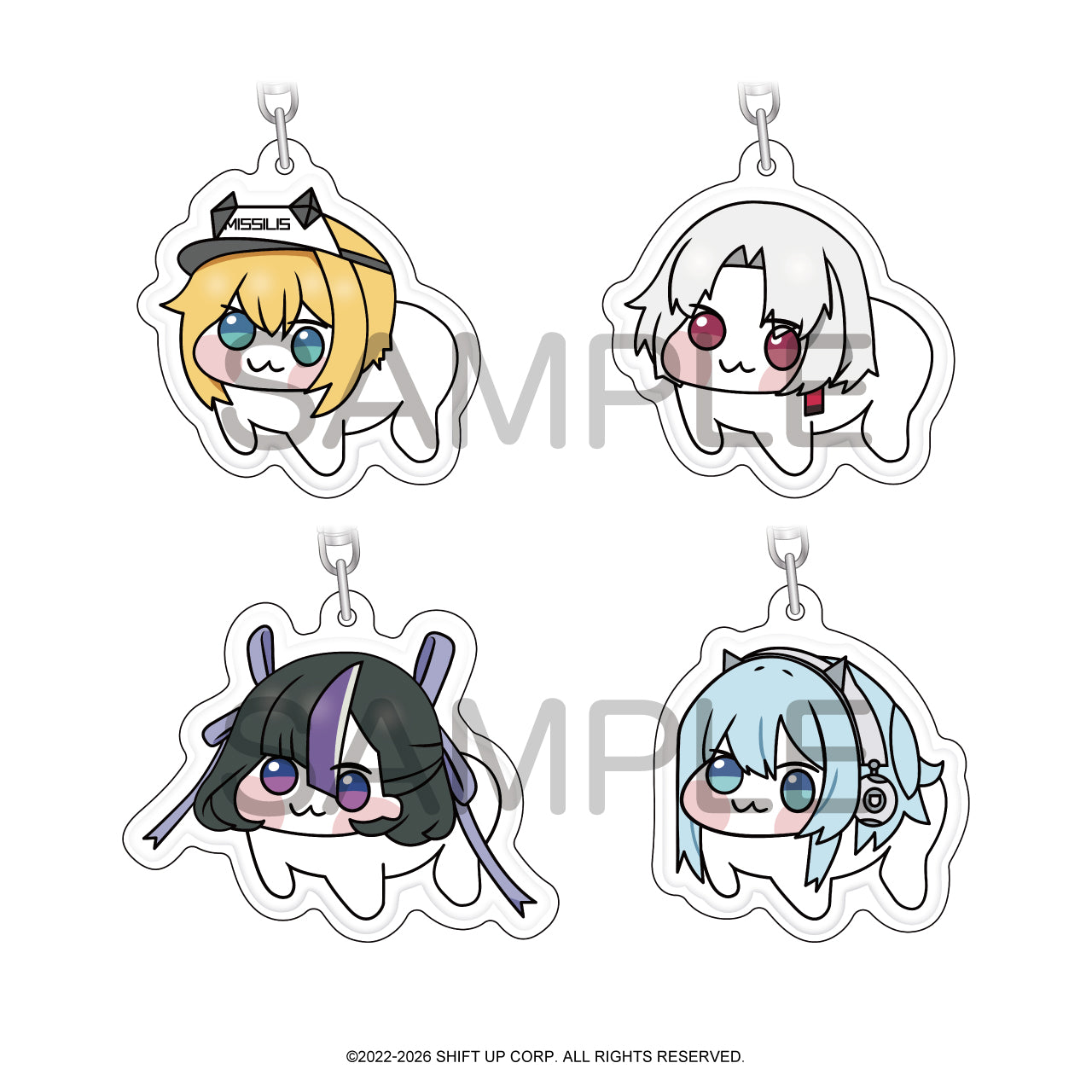 (1BOX=8)(Goods - Keychain) GODDESS OF VICTORY: NIKKE DORO Pukkuri Acrylic Keychain