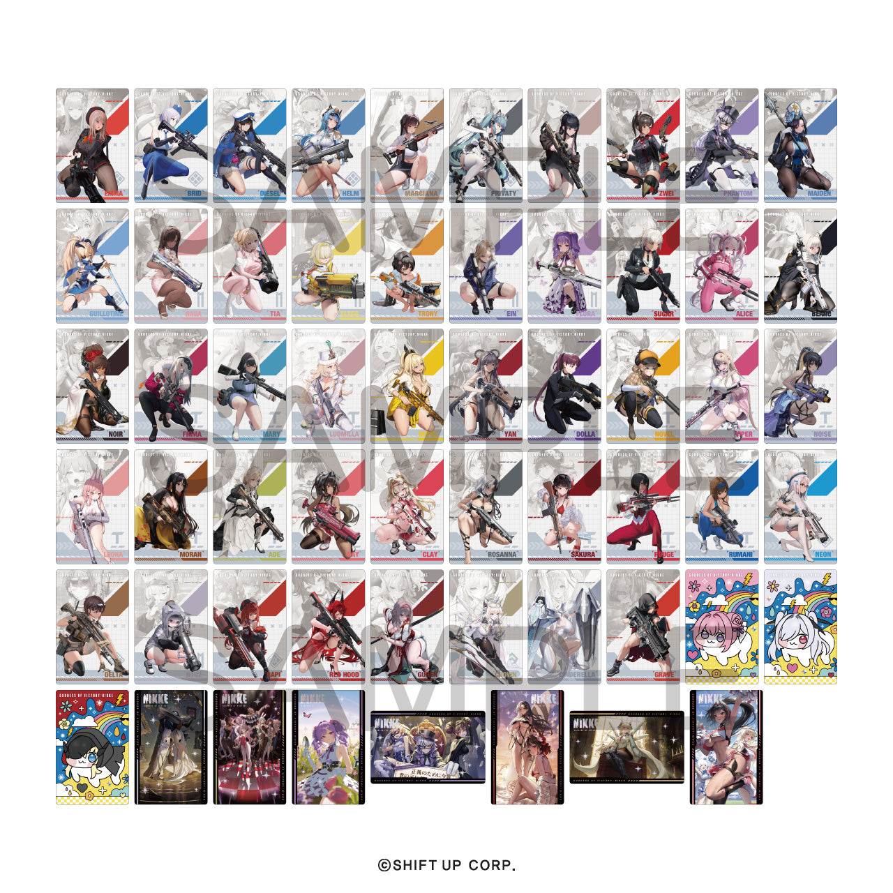 [※Blind](1BOX=10)(Goods - Card) GODDESS OF VICTORY: NIKKE Gun Girl Metal Card Collection Vol.3