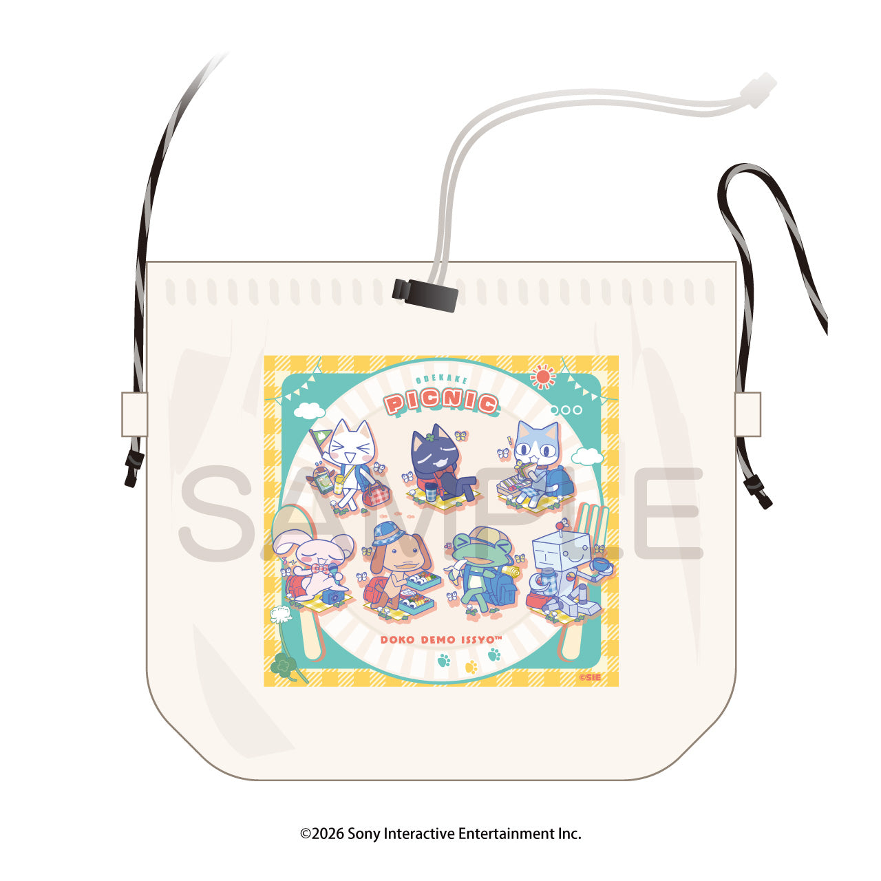 (Goods - Bag) Toro and Friends (Doko Demo Issyo) Picnic Demo Issyo Odekake  Sacoche Bag
