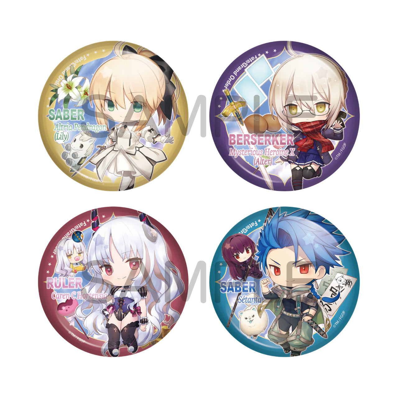 (1BOX=10)(Goods - Badge) Fate/Grand Order Charatoria Button Badge Vol. 21