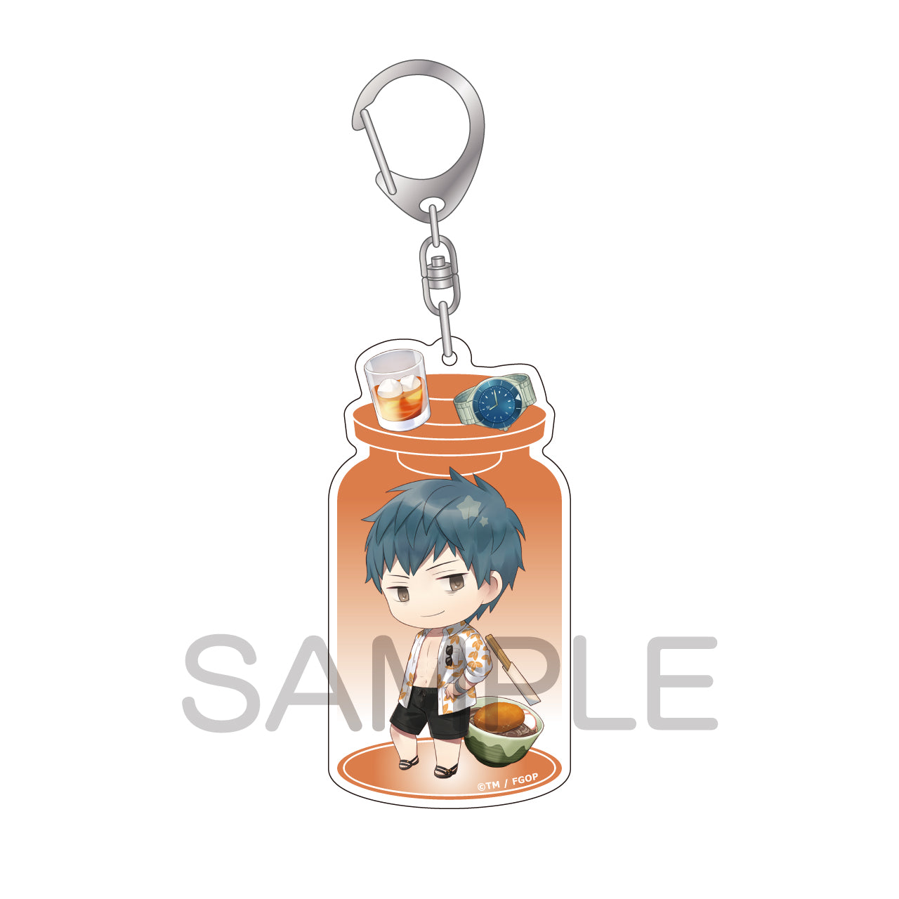 (Goods - Keychain) Fate/Grand Order Charatoria Acrylic Keychain Saber / Saito Hajime (Carefree Guy by the Shore)