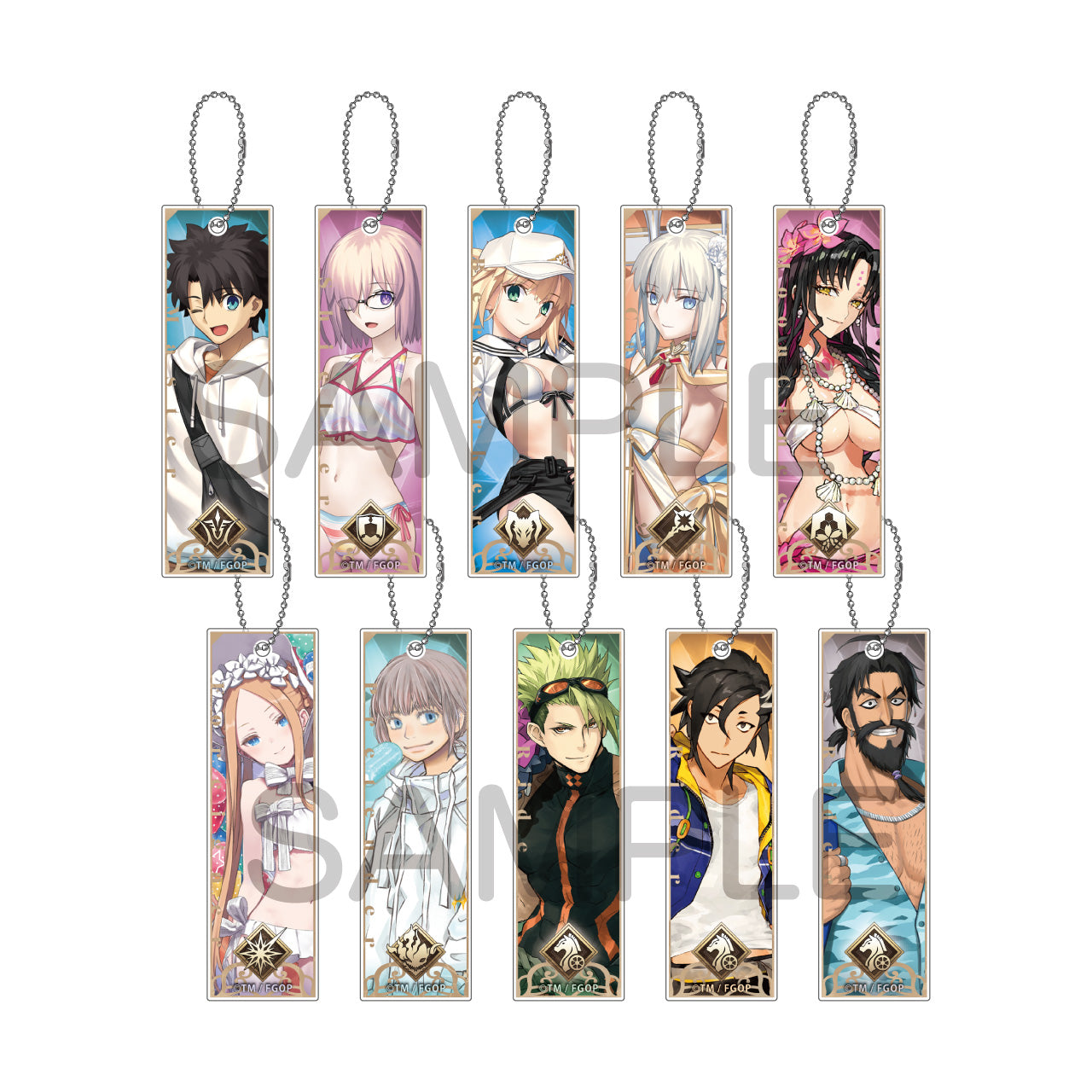 (1BOX=10)(Goods - Keychain) Fate/Grand Order TsuiColle Trading Acrylic Keychain vol. 4