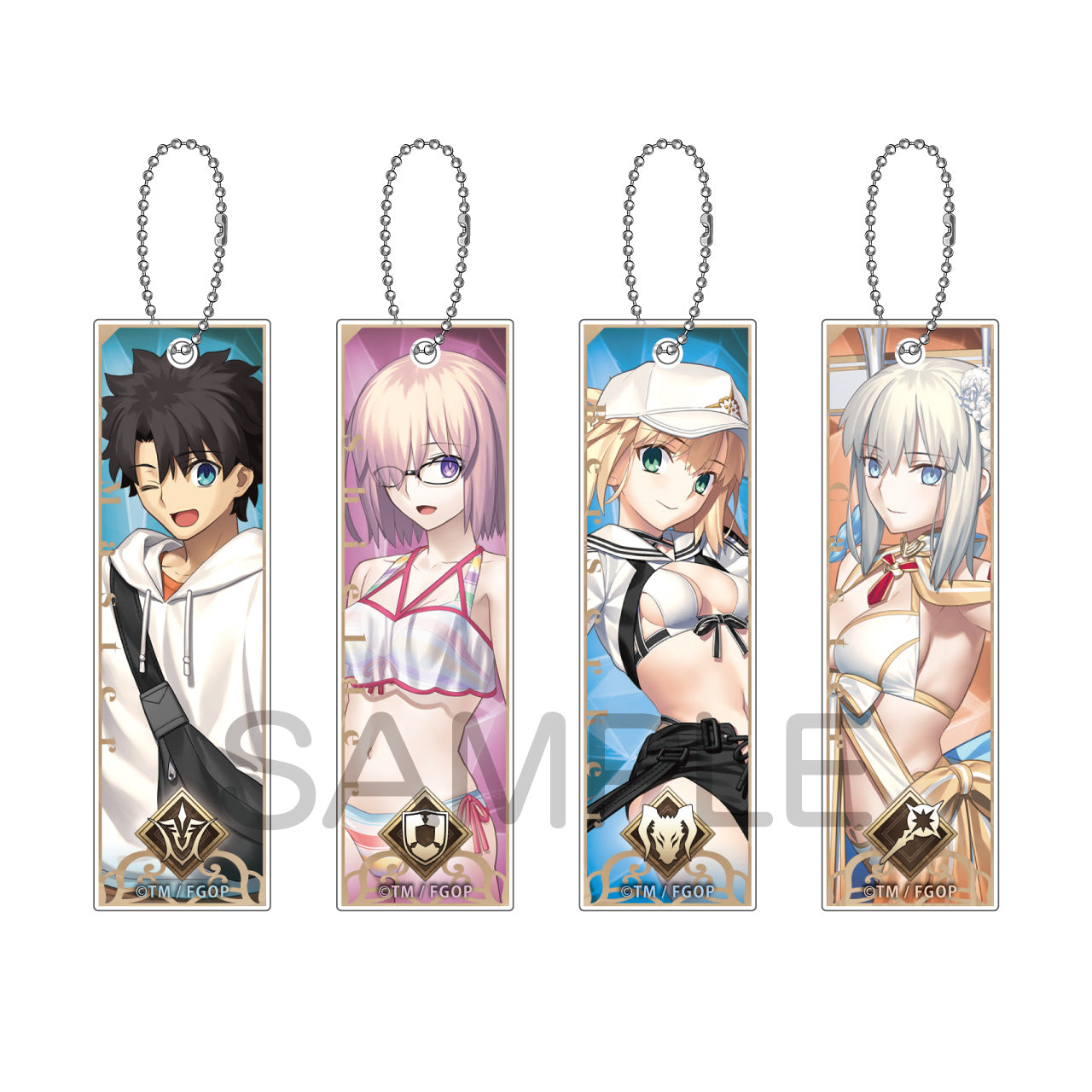 (1BOX=10)(Goods - Keychain) Fate/Grand Order TsuiColle Trading Acrylic Keychain vol. 4