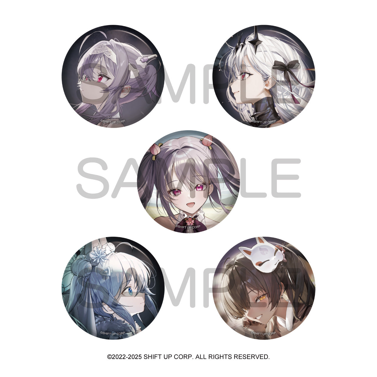 (1BOX=10)(Goods - Badge) GODDESS OF VICTORY: NIKKE BURST COLLECTION Button Badge Vol. 8
