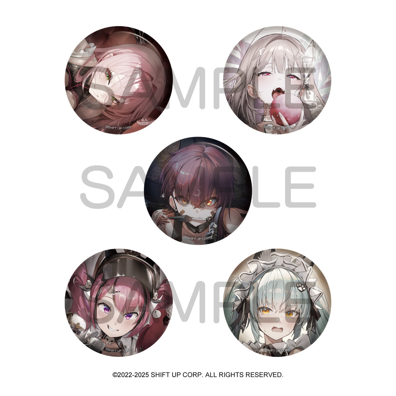 (1BOX=10)(Goods - Badge) GODDESS OF VICTORY: NIKKE BURST COLLECTION Button Badge Vol. 8