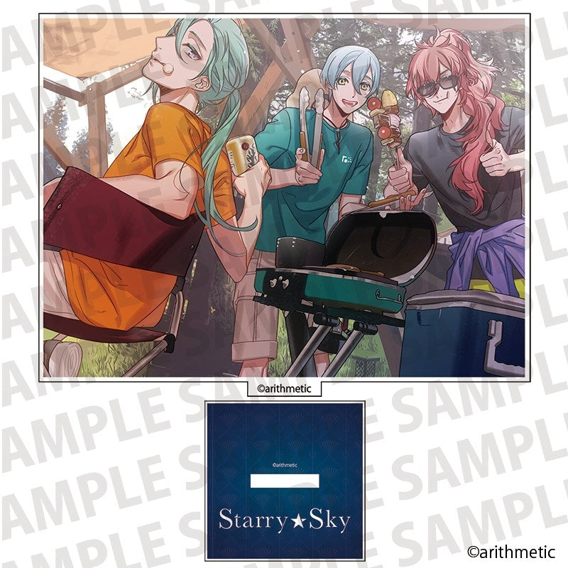 (Goods - Stand Pop) Starry☆Sky Card Shaped Acrylic Stand AGF2025 ver. Kotarou & Homare & Oushirou [After AGF2025]