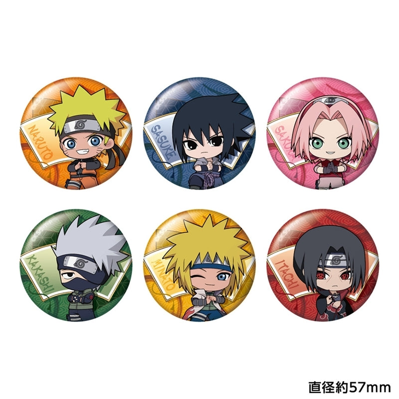 (1BOX=6)(Goods - Badge) TV Anime - NARUTO Shippuden Trading Chibi Chara Button Badge