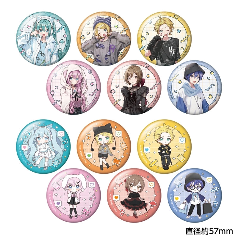 (1BOX=12)(Goods - Badge) Hatsune Miku Trading Button Badge akiba culture fashion