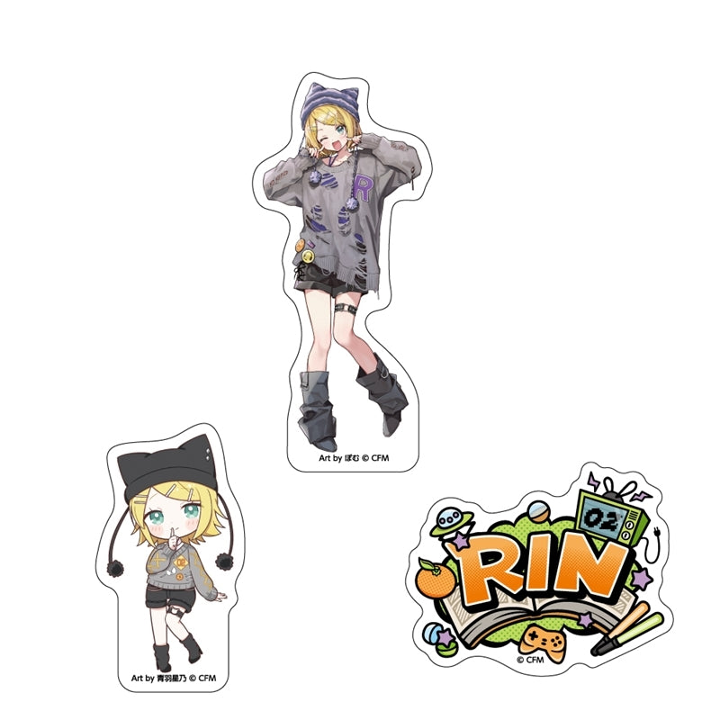 (Goods - Sticker) Hatsune Miku Sticker Set of 3 akiba culture fashion/Rin Kagamine
