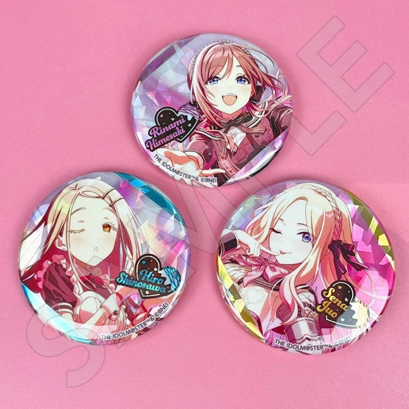(1BOX=10)(Goods - Badge) THE IDOLM@STER Trading Holographic Button Badge '25 Valentine's ver.