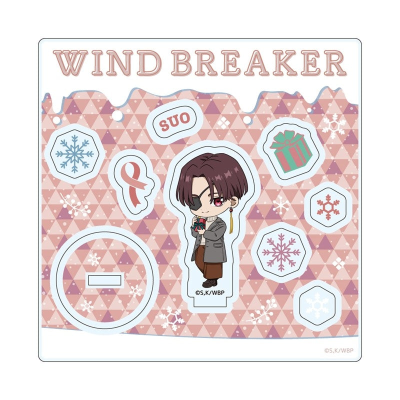 (Goods - Acrylic Stand) WIND BREAKER Chibi Chara Acrylic Stand & Parts Present ver. / Hayato Suo