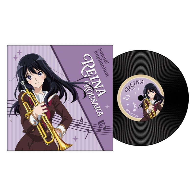 (Goods - Coaster) "Sound! Euphonium" Record Style Coaster / Reina Kousaka