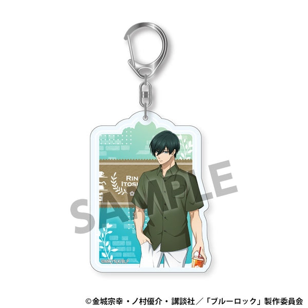(Goods - Key Chain) Blue Lock Exclusive Art Acrylic Key Chain Rin Itoshi Daily Life ver.