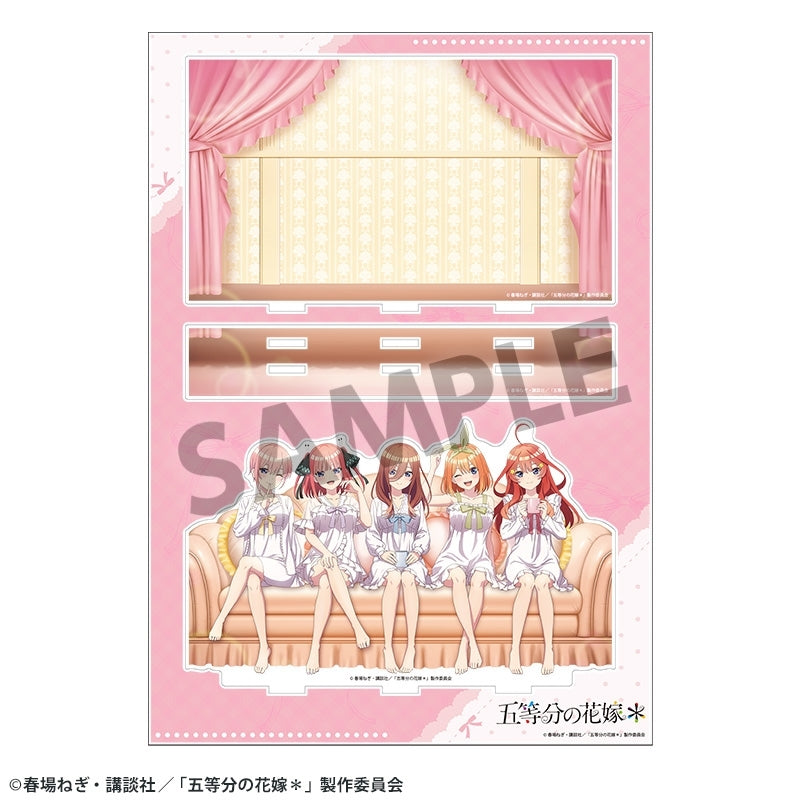 (Goods - Acrylic Stand) The Quintessential Quintuplets＊ Exclusive Art Acrylic Stand w/ Background Nightwear ver.