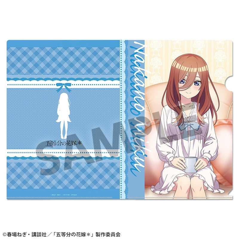 (Goods - Clear File) The Quintessential Quintuplets＊ Exclusive Art Clear File Miku Nakano Nightwear ver.