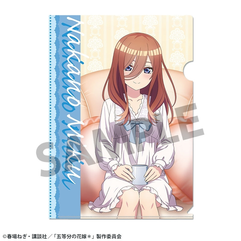 (Goods - Clear File) The Quintessential Quintuplets＊ Exclusive Art Clear File Miku Nakano Nightwear ver.