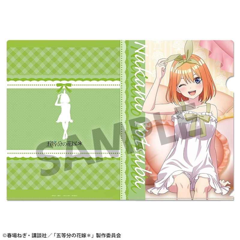 (Goods - Clear File) The Quintessential Quintuplets＊ Exclusive Art Clear File Yotsuba Nakano Nightwear ver.