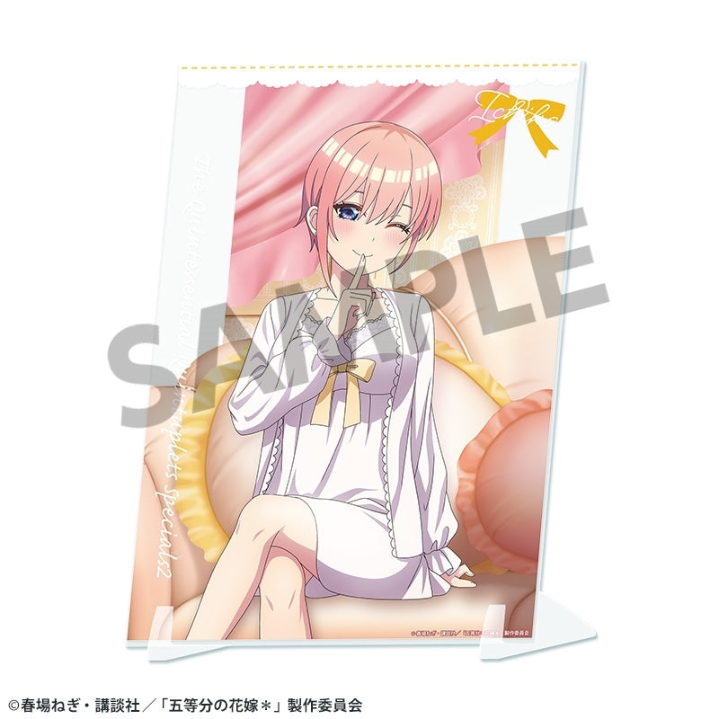 (Goods - Ornament) The Quintessential Quintuplets＊ Exclusive Art Visual Acrylic Plate Ichika Nakano Nightwear ver.