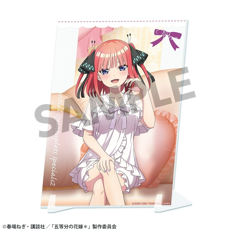 (Goods - Ornament) The Quintessential Quintuplets＊ Exclusive Art Visual Acrylic Plate Nino Nakano Nightwear ver.