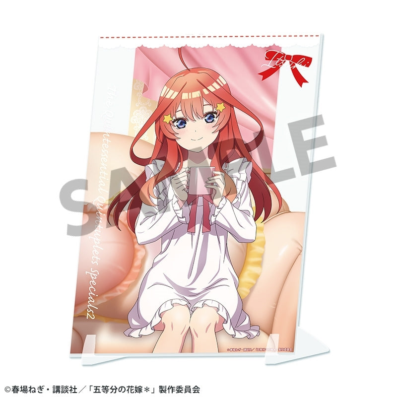 (Goods - Ornament) The Quintessential Quintuplets＊ Exclusive Art Visual Acrylic Plate Itsuki Nakano Nightwear ver.