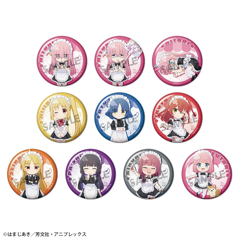 (1BOX=10)(Goods - Badge) Tv Anime Bocchi the Rock! Pikuriru! Trading Button Badge Maid ver.