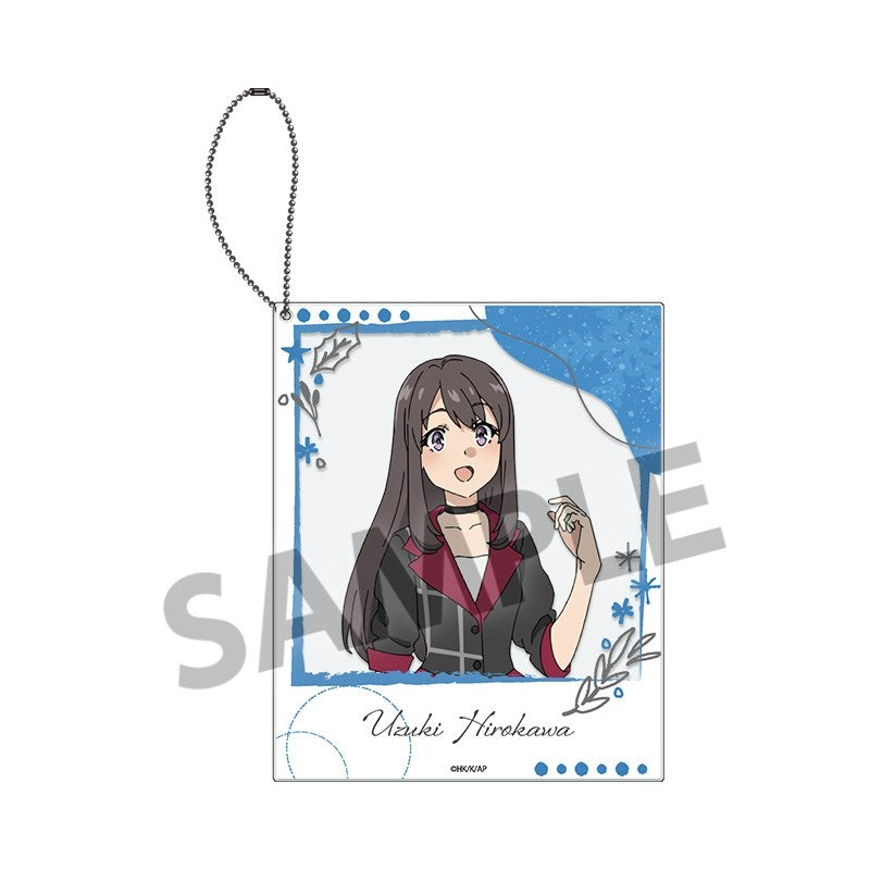 (Goods - Keychain) Rascal Does Not Dream of Santa Claus Instant Photo Style Acrylic Keychain Uzuki Hirokawa