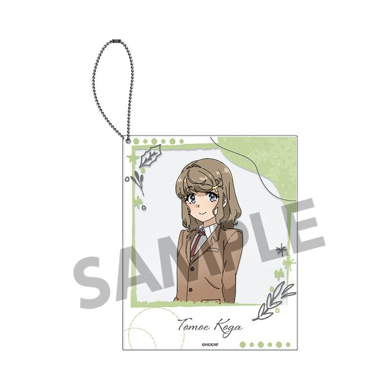 (Goods - Keychain) Rascal Does Not Dream of Santa Claus Instant Photo Style Acrylic Keychain Tomoe Koga