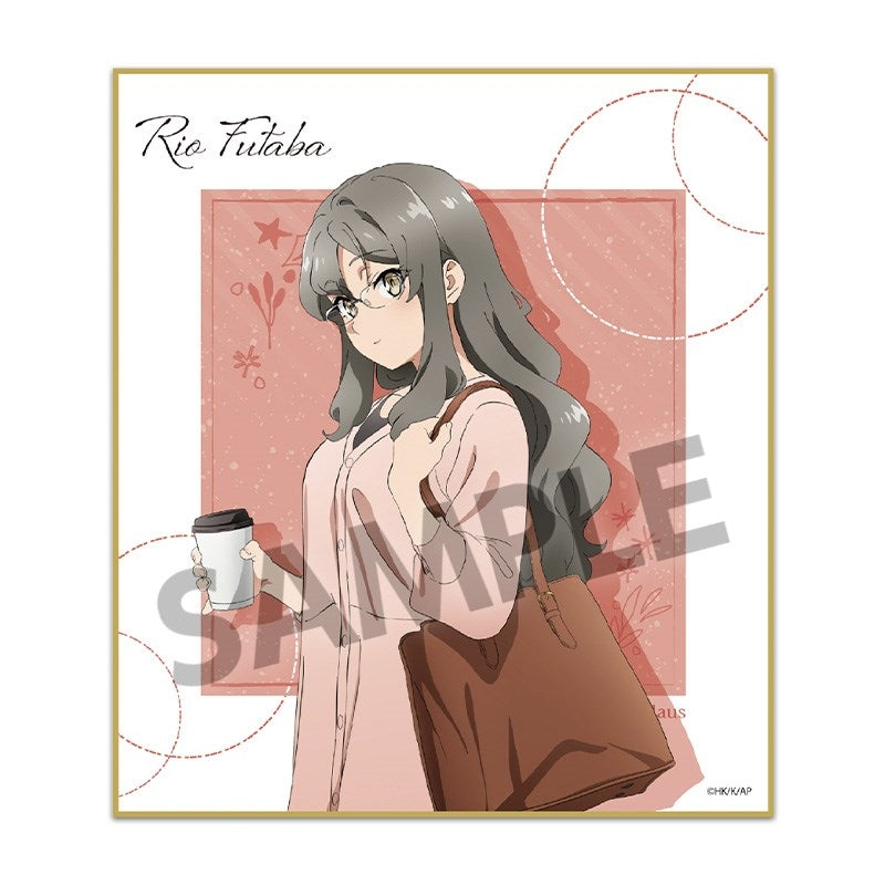 (1BOX=12)(Goods - Art Board) Rascal Does Not Dream of Santa Claus Trading Mini Art Board