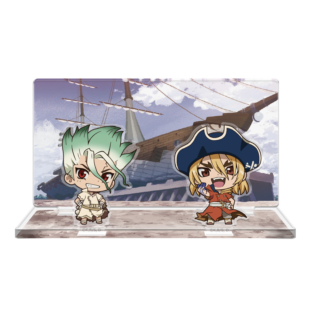 (Goods - Acrylic Stand) Dr. STONE Acrylic Diorama C [Senku & Ryusui]