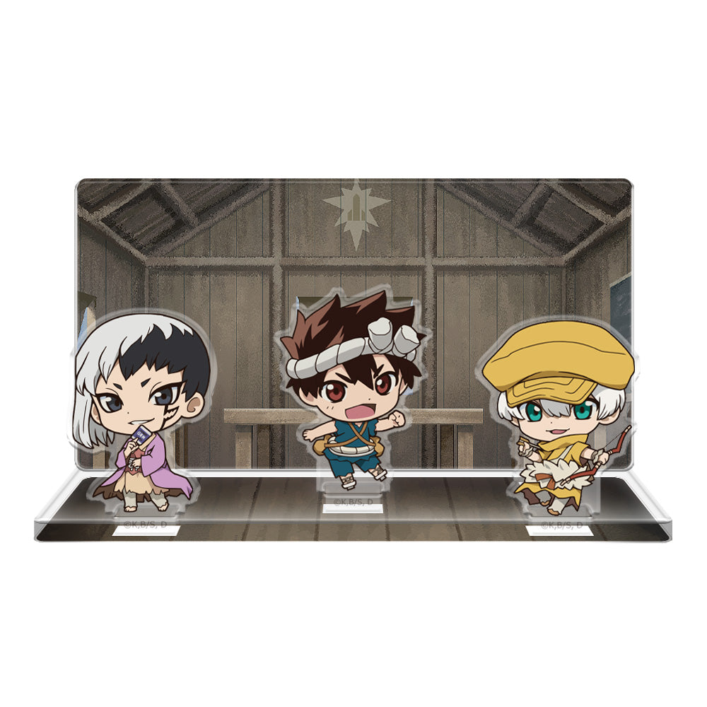 (Goods - Acrylic Stand) Dr. STONE Acrylic Diorama D [Gen & Chrome & Ukyo]