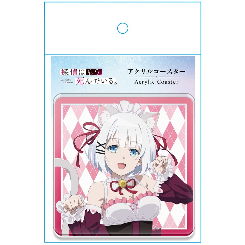 (Goods - Coaster) The Detective Is Already Dead Acrylic Coaster B [Siesta Cat-ear Maidver.](Exclusive Art)