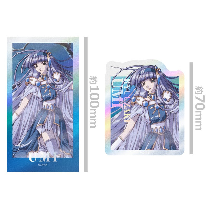 (Goods - Sticker) Magic Knight Rayearth Charakira Sticker Set Umi Ryuuzaki Vol. 1