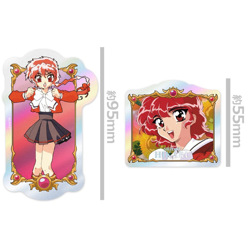 (Goods - Sticker) Magic Knight Rayearth Charakira Sticker Set Hikaru Shidou Vol. 2