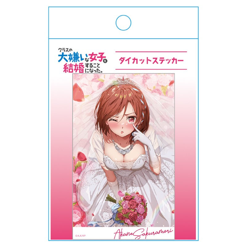 (Goods - Sticker) I Got Married to the Girl I Hate Most in Class Die-cut Sticker Akane (Wedding Dress ver.)