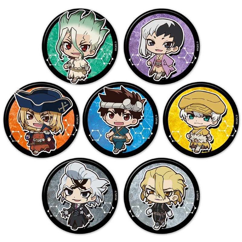 [※Blind](1BOX=7)(Goods - Badge) Dr. STONE Tsuitekku Trading Button Badge (7 Types Total)