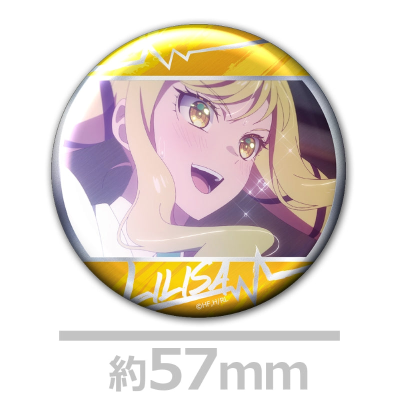 (Goods - Badge) Rock Is a Lady's Modesty Metallic Button Badge Set of 4 Lilisa & Otoha & Tina & Tamaki