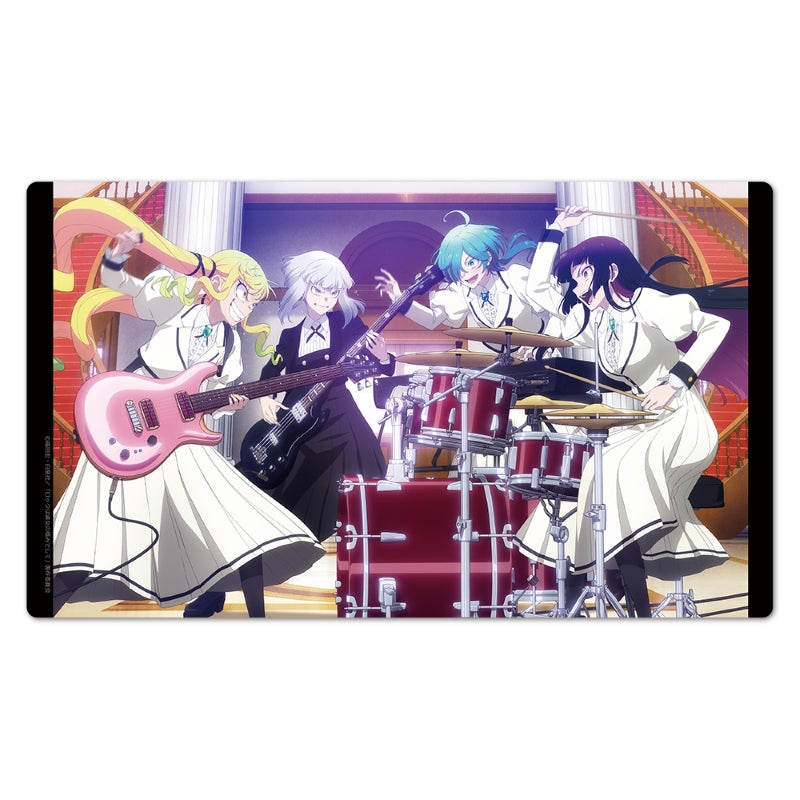(Goods - Mat) Rock Is a Lady's Modesty Character Rubber Mat Lilisa & Otoha & Tina & Tamaki