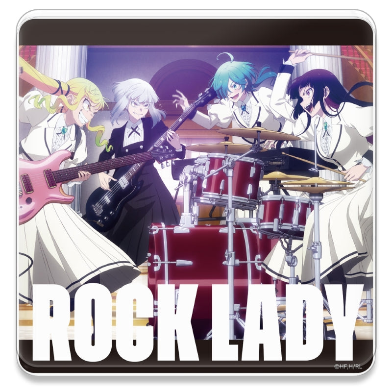 (Goods - Acrylic Stand) Rock Is a Lady's Modesty Acrylic Coaster (w/ Stand) Lilisa & Otoha & Tina & Tamaki