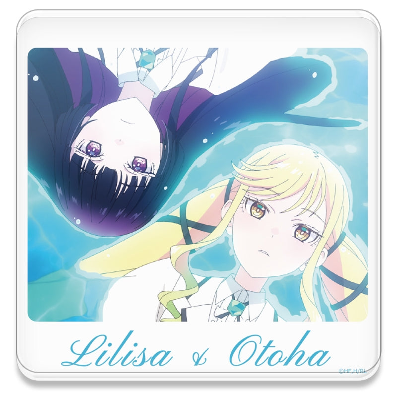 (Goods - Acrylic Stand) Rock Is a Lady's Modesty Acrylic Coaster (w/ Stand) Lilisa & Otoha