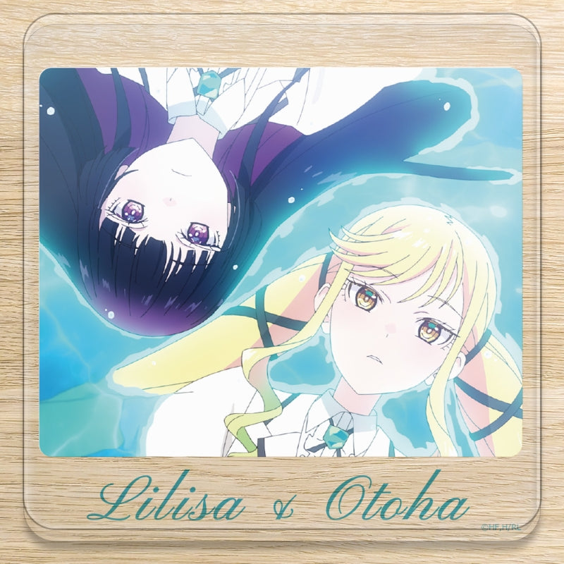 (Goods - Acrylic Stand) Rock Is a Lady's Modesty Acrylic Coaster (w/ Stand) Lilisa & Otoha